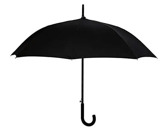 Custom Logo Printed Cheap Straight Umbrella with J Handle Metal Shaft Modern Design for Rain