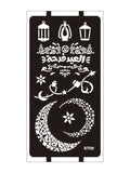 Custom Made PVC Henna Tattoo Sticker Temporary Foot Mehndi Eid Stencils 3-Layer Paper Moonlight Brand