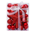 Kanlong 30-Piece Set 3cm Christmas Ball Decorations Holiday Style Different Colors for Home Stocking Use