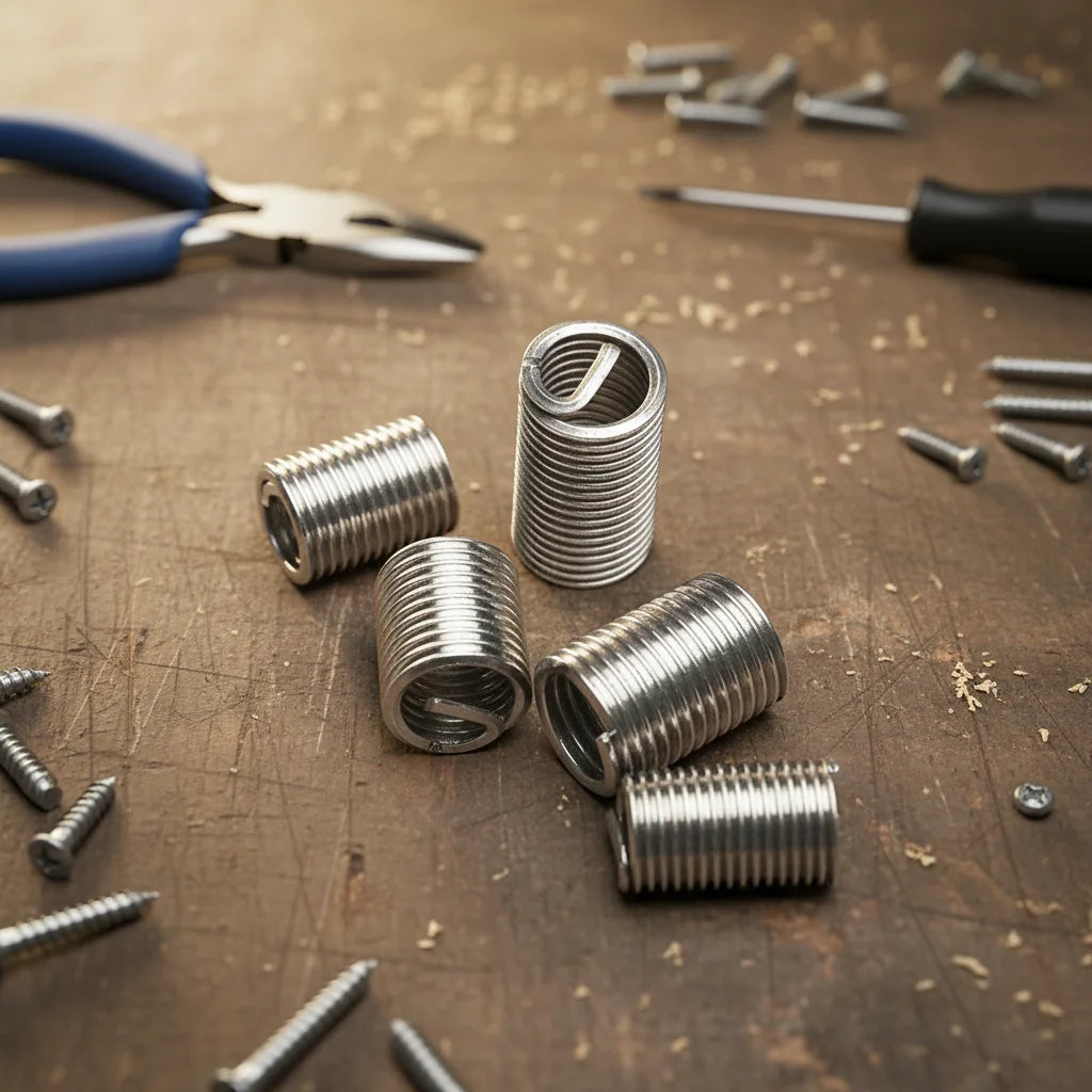 Custom Size 304SS Stainless Steel Fasteners M2-M10 Alloy Thread Insert Industrial Use Plain Plastic Aluminium Zinc Screw XYY