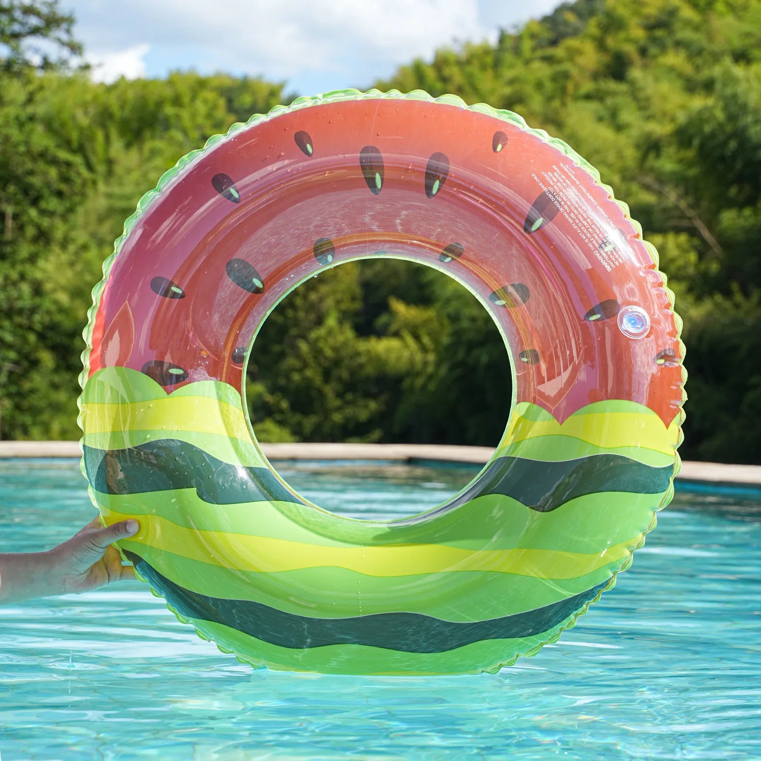 New Adulte Pattern Inflatable Watermelon Swimming Ring Water #90 Fruit-Shaped Swimming Ring
