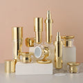 Custom 30ml-120ml Acrylic Cosmetic Bottle Set Pump Sprayer Seal 20g-50g Skincare Packaging Cream Jar Lotion Skin Care Serum