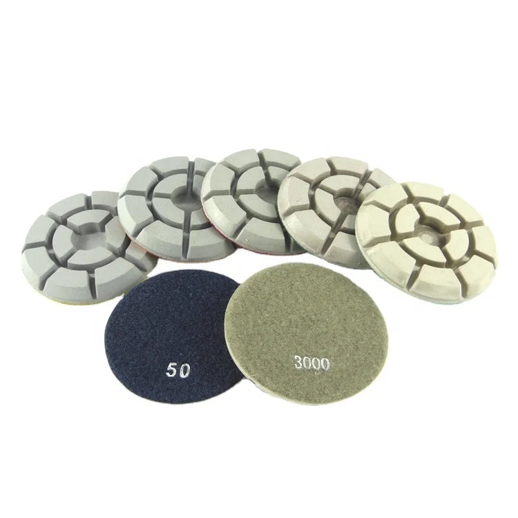 Fullux Premium 4 Inch 100mm Floor Polishing PadHigh Working Efficiency and Durable or Concrete Floor Dry and Wet Use Polishing
