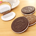 New Round Mini Mirror Handheld High-definition Portable Vanity Mirror Solid Makeup Mirrors Men Women