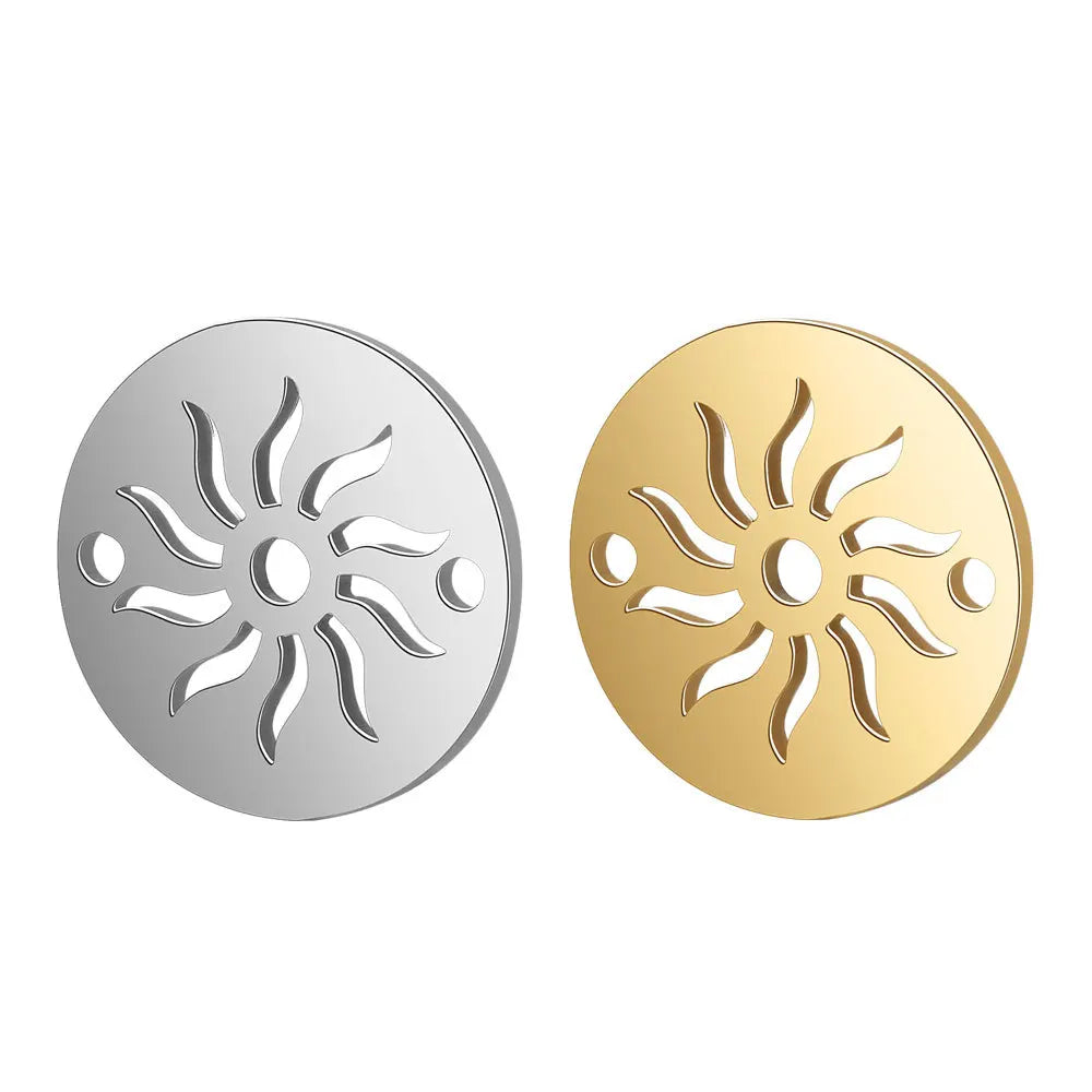 Custom Sun Design Fine Pendants & Charms Stainless Steel for Jewelry Necklace Making