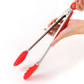 Heavy Duty Stainless Steel Silicone Cooking Kitchen Food Clip Tongs for BBQ MegaBDM