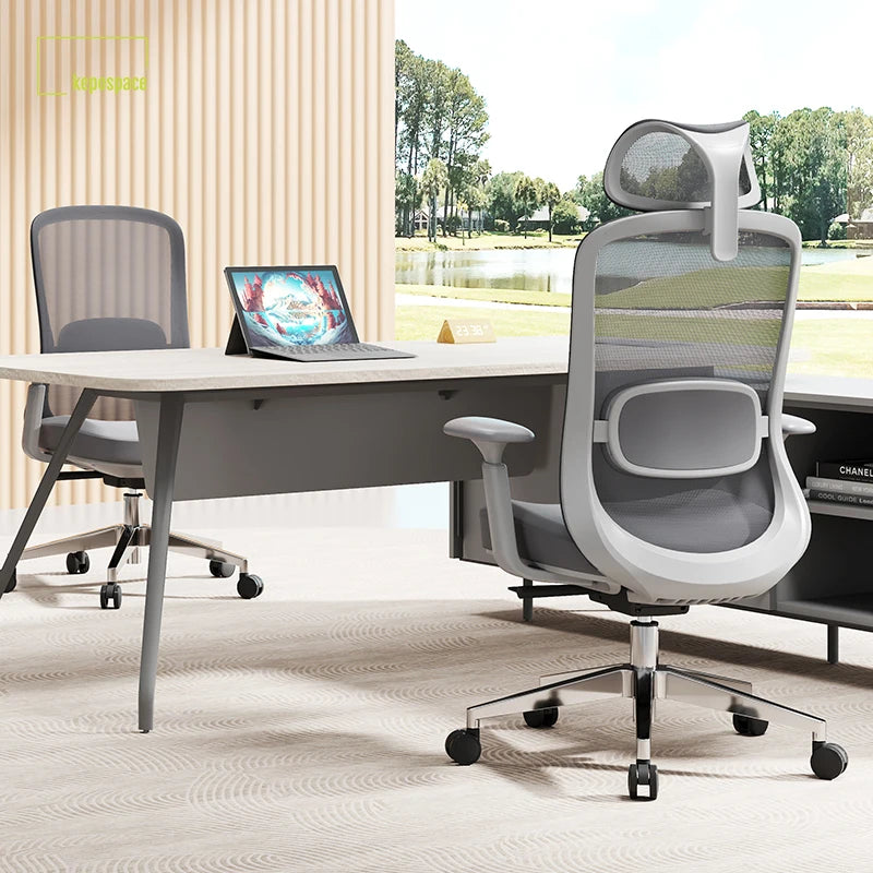Modern Swivel Staff Chair Ergonomic Computer Desk Office Chair Adjustable Armrest Mesh Executive Ergonomic Chair for Home Office