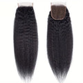 12a Yaki Straight Hair Bundles with Closure Lace Frontals Virgin Brazilian Human Hair Weave Extensions