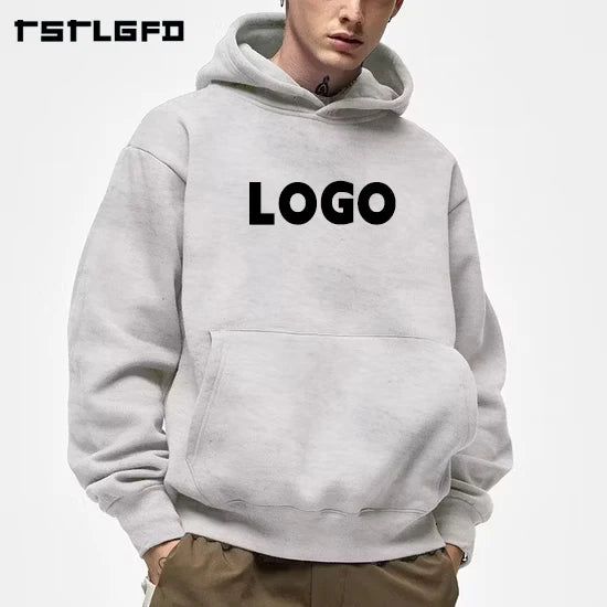 Quality Oversized Streetwear Hoodie Cropped Heavyweight French Terry Hoodies Cotton Drop Shoulder Boxy Blank Mens Hoodie