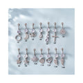 1.6x10mm Crystal Zircon Surgical Steel Piercing Belly Piercing Heart Belly Button Ring Custom Jewelry Navel Rings Piercing