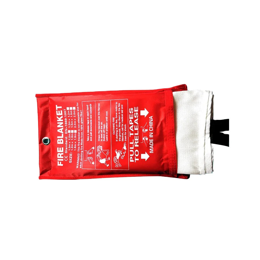 Thick Emergency Welding Blanket 2m X 2m Fireproof 100% Fiberglass 550 Heat Resistance Large Size Industry Use