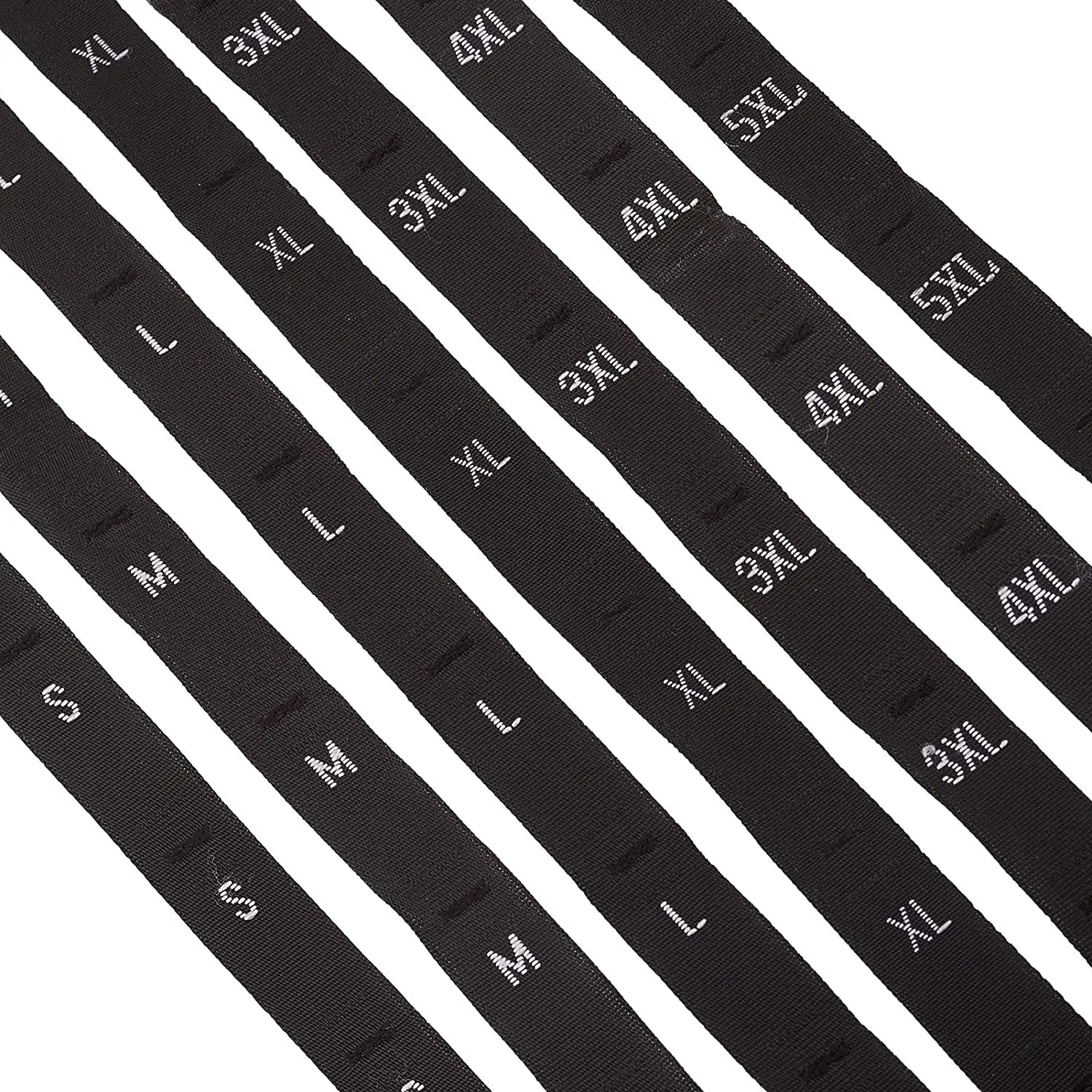 High-Quality Elastic Size Label for Clothing Custom Printed Tag with Size S to 5XL Ideal for Apparel Manufacturing Garment Label