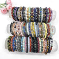 Hot Sale 6mm Crystal Stone Jewelry Natural Rose Quartz Crystal Fashion Beaded Bracelets