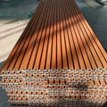SONSILL Waterproof WPC Wall Panel Outdoor Wall Panel Sheets Fluted WPC Composite Wall Panel