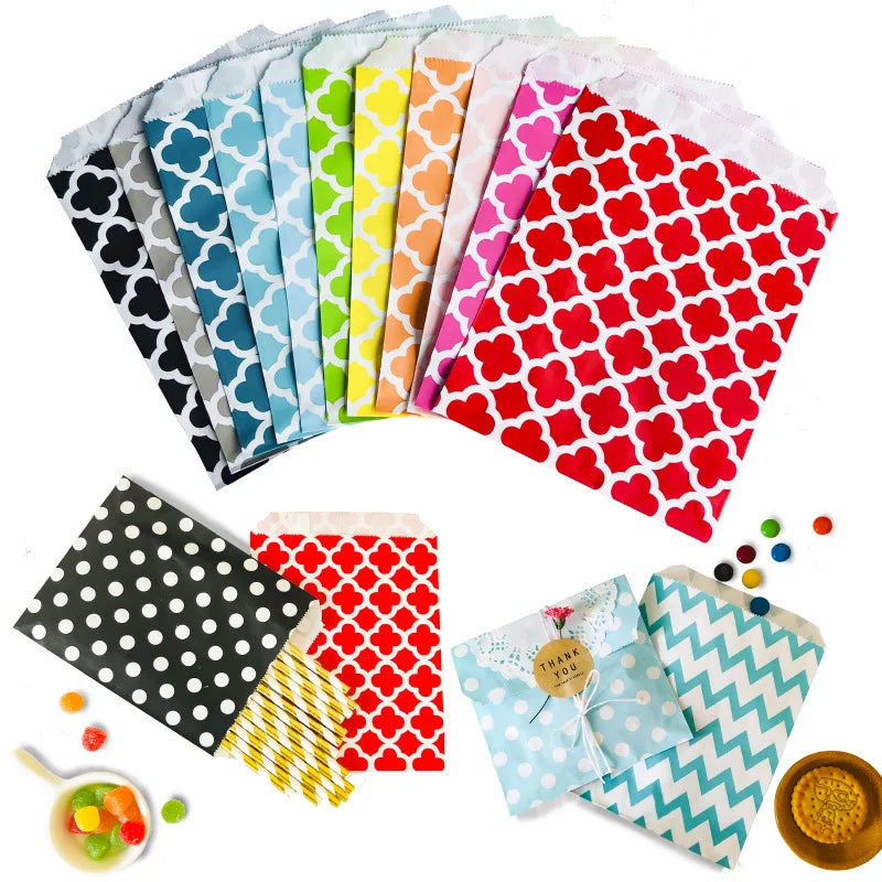 Wholesale 25pcs Paper Treat Food Bags for Wedding Birthday Party Favor