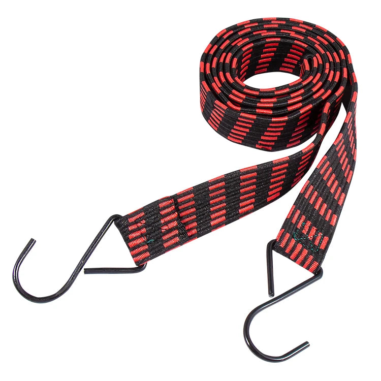 Wholesale Round Latex Cord for Bags Shoes Garments Waterproof Bike Rack Rope With Hooks Flat Motorcycle Packing Rope