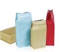 Custom Printed Matte Stand-Up Gusset with Valve Zipper Hot Printing Flat Bottom Coffee Pouch Bag for Food Use
