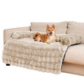 Washable Rabbit Fur Pet Mat Customized Soft Long Plush Dog Bed Comfort Warm Pet Bed