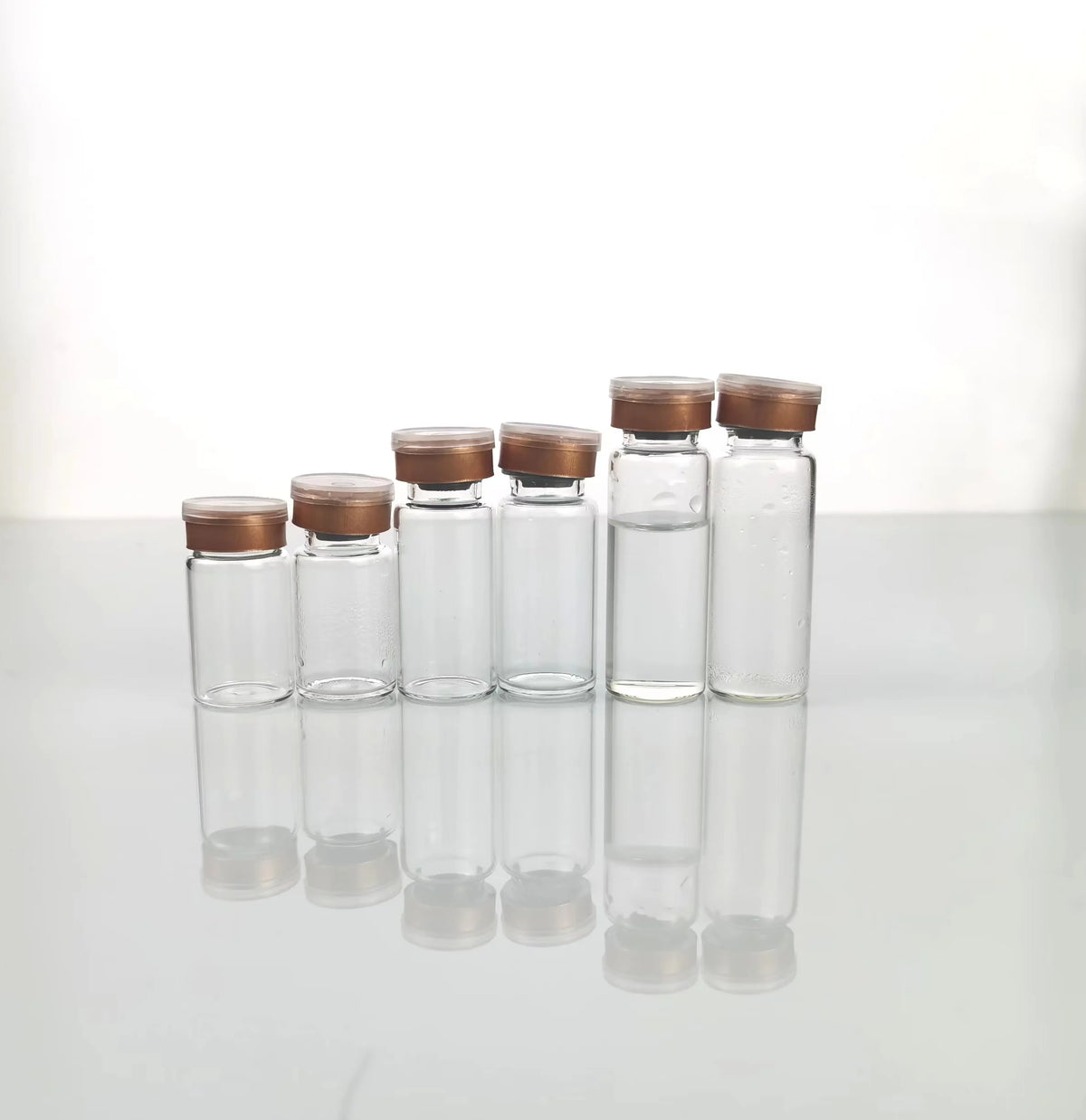 Wholesales Transparent Glass Mini Vial for Skincare 3ml 5ml 10ml 15ml 20ml Small Bottle