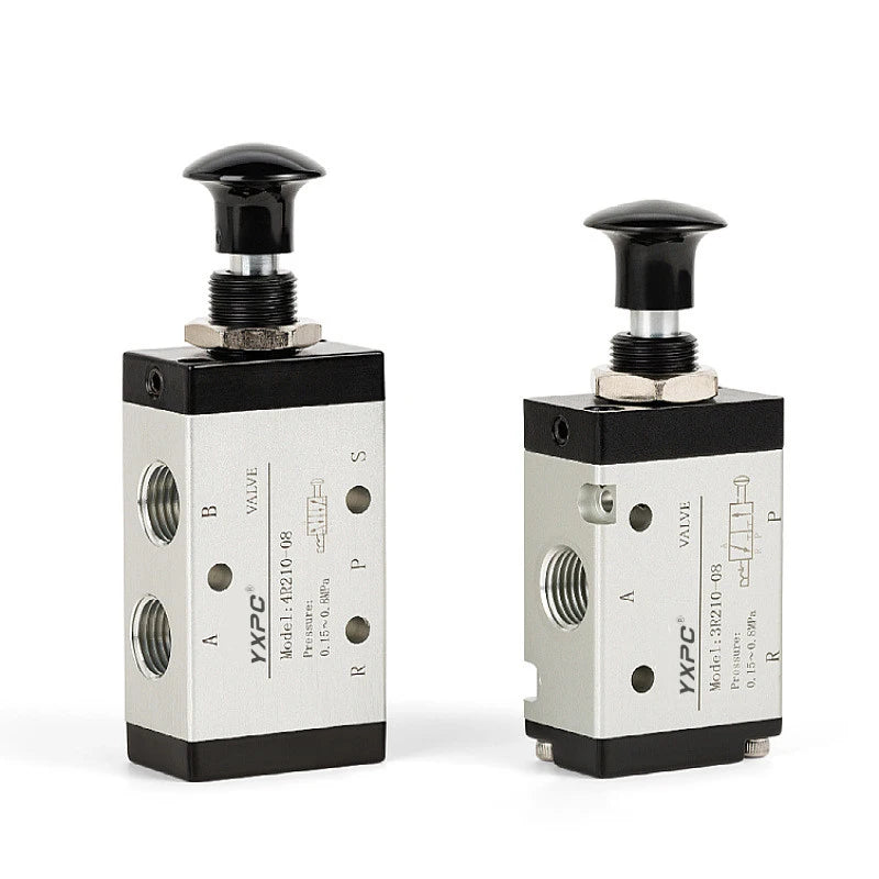 Factory Produce 1/4PT Port 3R210-08 Push Pull Control air Pneumatic Hand Lever Valve 3 Way