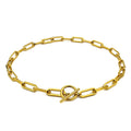 Simple Geometric Stainless Steel Chain Necklace for Women Men Gold Choker Necklace Gold Toggle Pendant Statement Necklace