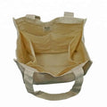 Large Cotton Pocket Tote Shopping Bag With 6 Large Interior Pockets