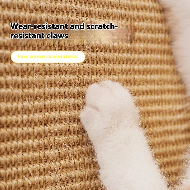 Eco-Friendly Sisal Pad Anti-Scratch Pet Mat Wall-Pasted Board Sofa Cat Claw Interactive Movement Toys Wear-Resistant Cat Claw