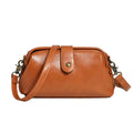 Popular Single Color Crossbody Bag Women's Simple Retro Leather Bag