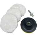Source Factory Wholesale 5inch 6inch High Cost Effective Knitted Wool Pad Car Polishing Pad Set OEM