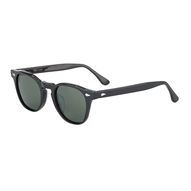 Trendy Luxury round Shape Polarized Sunglasses for Men Women Acetate Frame Pink Yellow Gray Light Weight Comfortable TAC Lenses