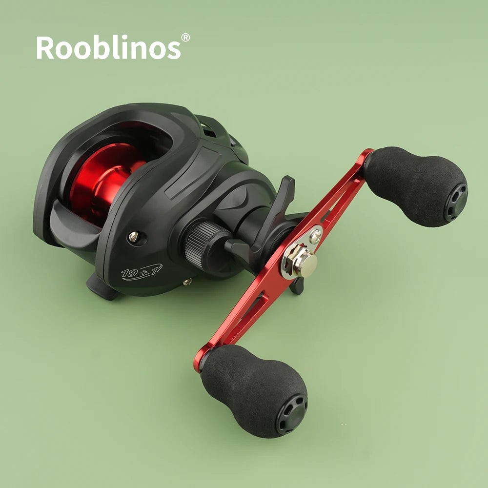 [Germany Stock] Rooblinos AC Waterdrop Left Hand Plastic Reel 7.2:1 Gear Ratio