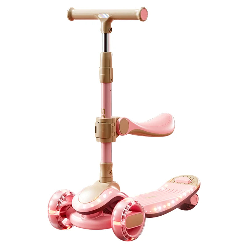 Kids Scooter 3 Wheel Light up Toddler Children Car Sit Skate Scooters for Kids Boys Girls 2 Year Old