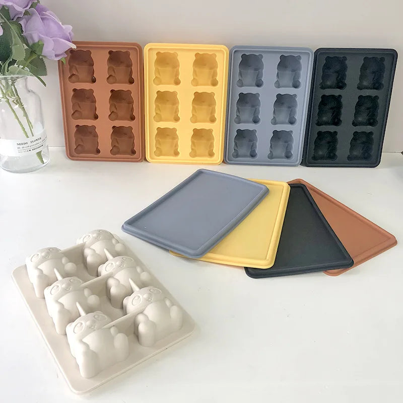 Wholesale Home Baking Tool DIY 6 Holes Cheese Mousse Cake Chocolate Dessert Food Grade Silicone Mold