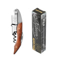 Red Wine Bottle Corkscrew Openers Metal Wine Opener with Foil Cutter and Cap Remover