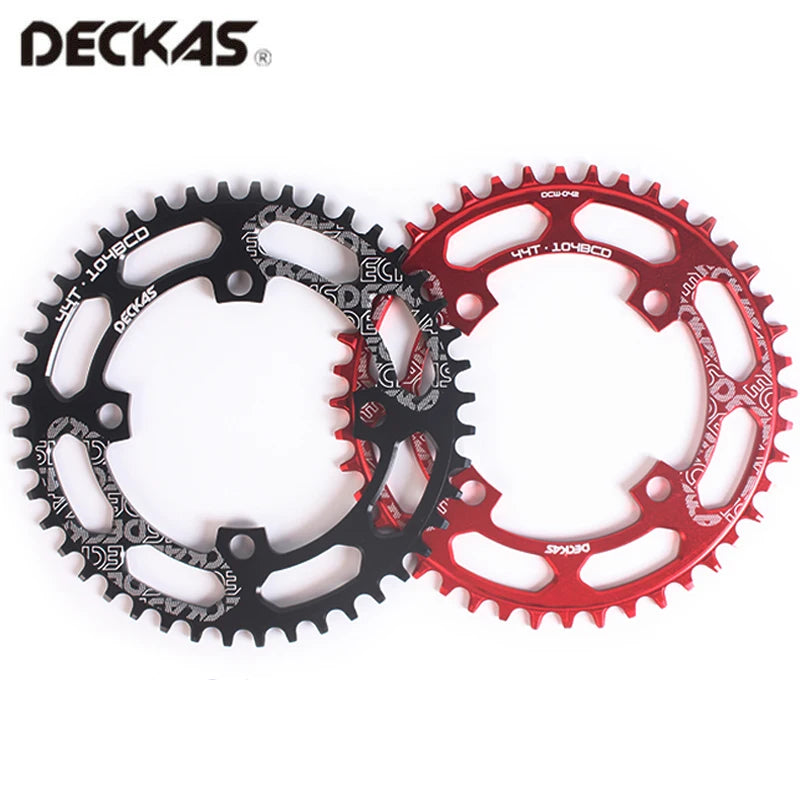 DECKAS 104BCD Chainring Narrow Wide Bike Chainwheel 40/42/44/46/48/50/52T Road Mountain Bike Chainring Bicycle Crankset Part