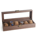 Watch Box Organizer for Men Wood 6 Slots Wholesale Wooden Jewelry Box Earrings Ring Jewelry Pendant Storage Box Retro Fashion