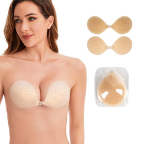 High Quality Ultra-Thin Adhesive Silicone Bra Strapless Sexy Comfortable Push-up Design Breathable and Invisible Seamless