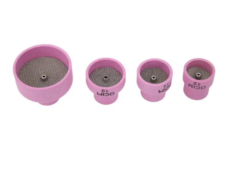Alumina Ceramic Nozzle Sandblasting Argon Arc Welding Torch Air Cooled Tig Welding Pink Customized Box Irregular Size