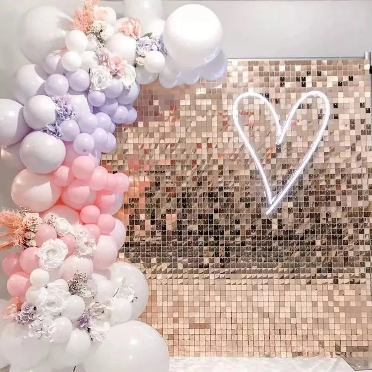 SW703 Popular Wedding Birthday Event Decoration Supplier Backdrop Glitter Panels Stunning Backdrop Shimmer Wall Sequin Walls
