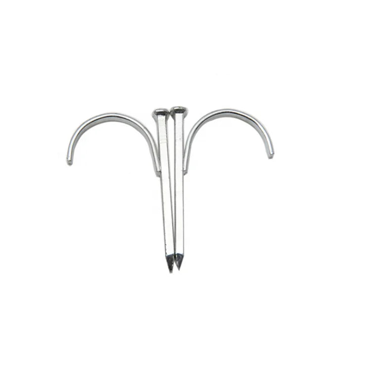Direct Factory Produse Yellow Zinc Galvanized Hook Nails Steel Hook Nails for Water Pipe