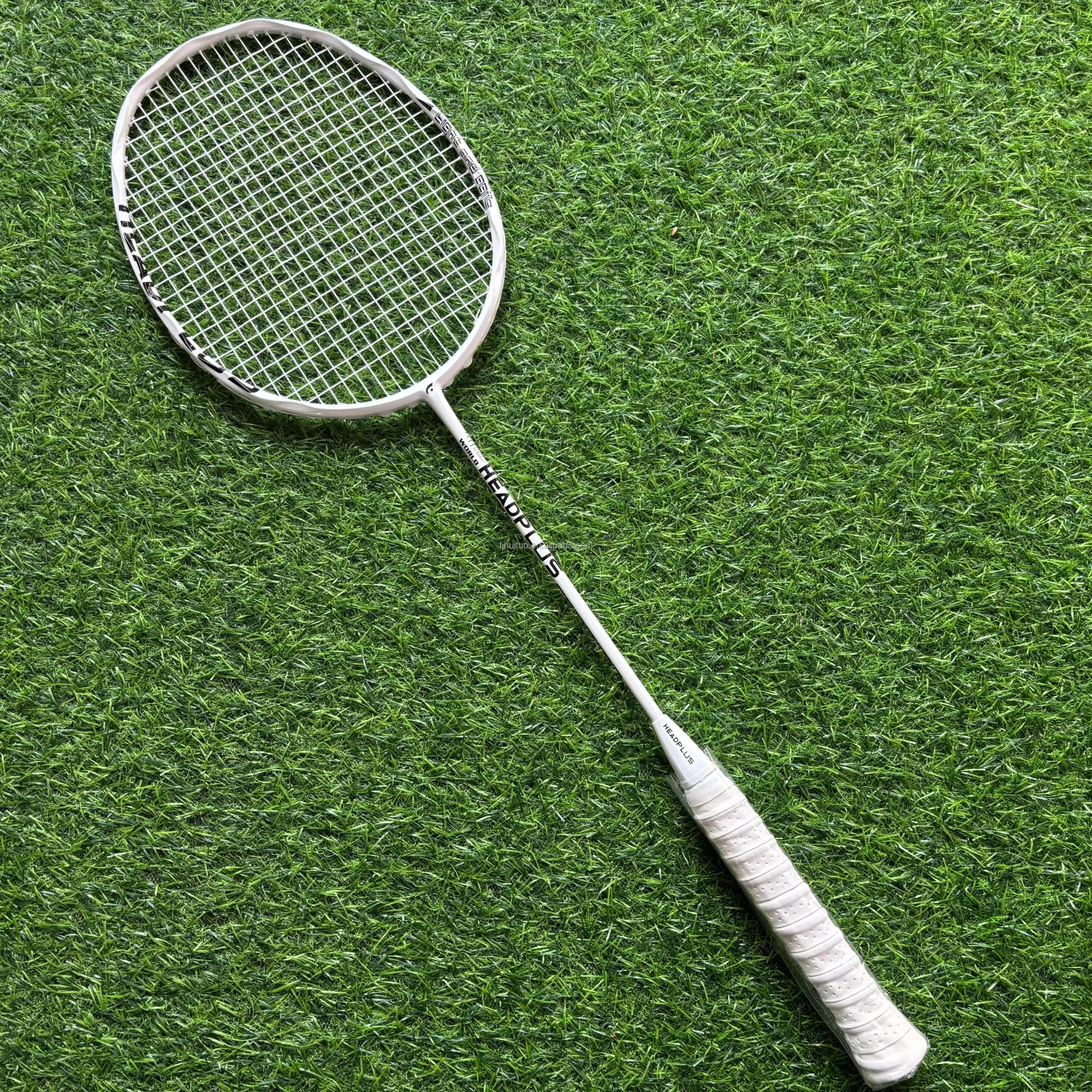 High Quality HEADPLUS HT-17012 Badminton Rackets with PU Grip Carbon Shaft Moderate Hardness Universal Fit-Factory Direct Supply