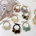DOWELL Korean Rubber Band Hair Accessories Simple Hair Rope Rubber Cartoon Dog Cute Elastic Hair Bands
