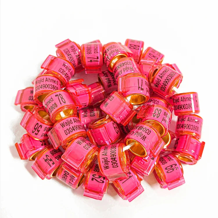 Popular Design Pigeon Ring Sound Rings Racing Rubber Machine Band Vs Hub Tubing Mesh Plastic Aluminum Recycling