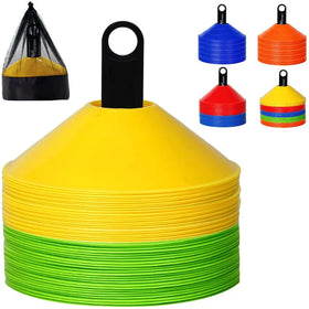 Wholesale Disc Cones (Set of 50) Agility Soccer Cones with Carry Bag and Holder for TrainingFootball Field Cone Markers