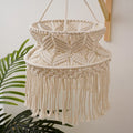 Boho Macrame Chandelier Macrame Lampshade Macrame