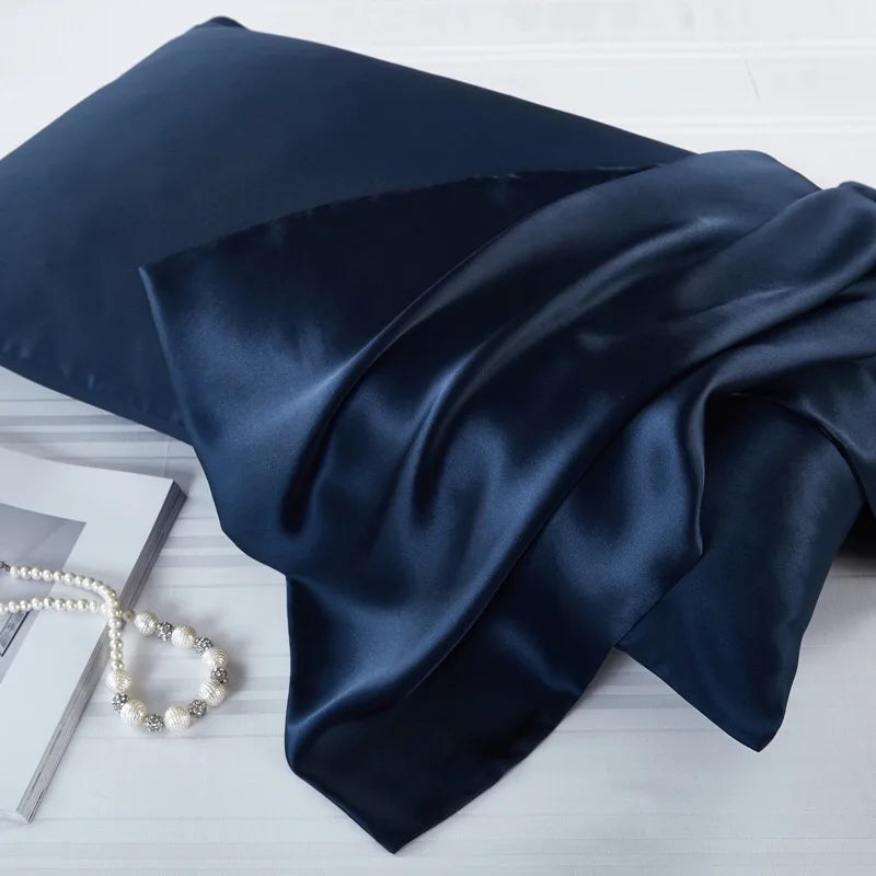 Mulberry Silk Pillowcase Luxury 100% 6A Pure Silk  Custom Logo Box Woven for Home and Hotel Use Solid Square Skin Care