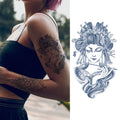 Factory Direct Semi Permanent Tattoo Lasts 15 Days Temporary Waterproof Fake Dark Blue Jagua Semi Permanent Tattoo Sticker