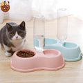 Pet Cat Automatic Feeders Plastic Dog Water Bottle Large Capacity Food Water Dispenser Cats Dogs Feeding Bowls