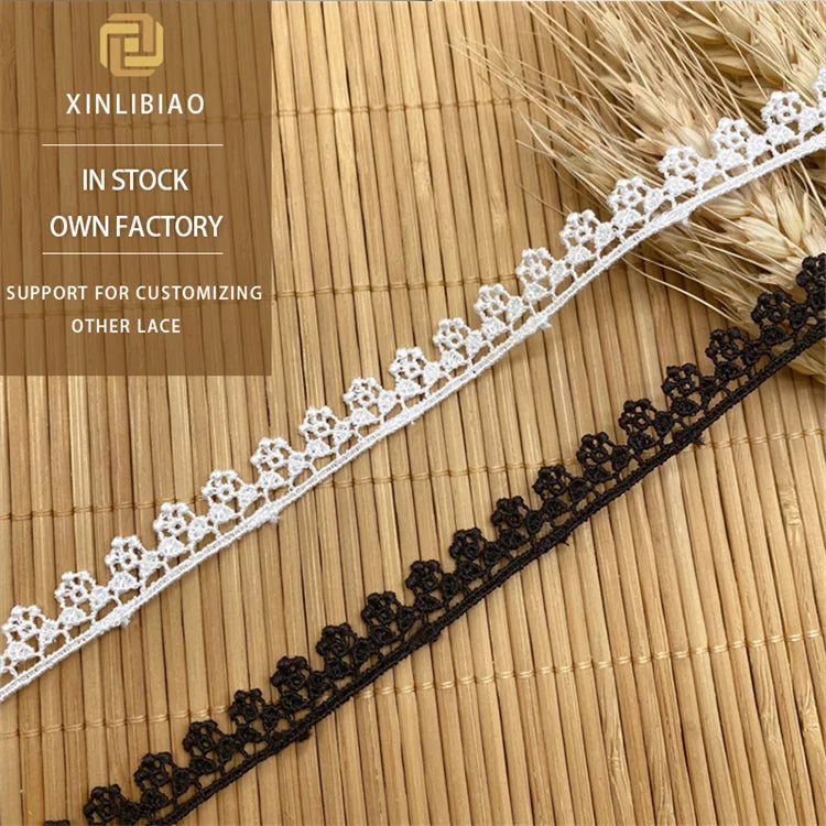 Embroidered Small Flower Lace Trim Wholesale High-quality Polyester Lace for Clothing Accessories Lace Trimmings