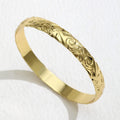 Hawaiian Jewelry Wholesale  14k Gold Plated Cooper  10 MM Bracelet  Bangle Jewelry for Women